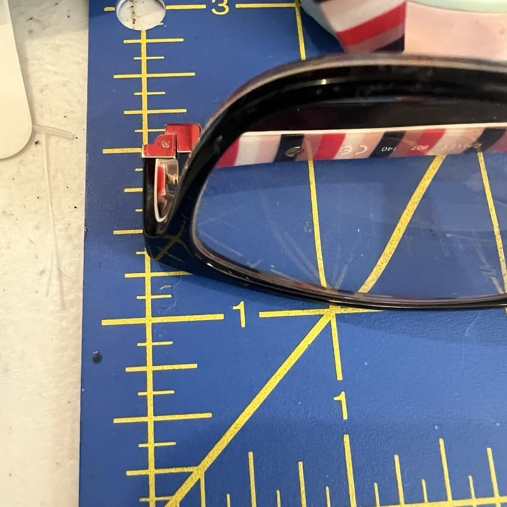 KATE SPADE Frames W Case NEW YORK CALLEY 807 BLACK RED PINK  So Happy To See You - Picture 11 of 16